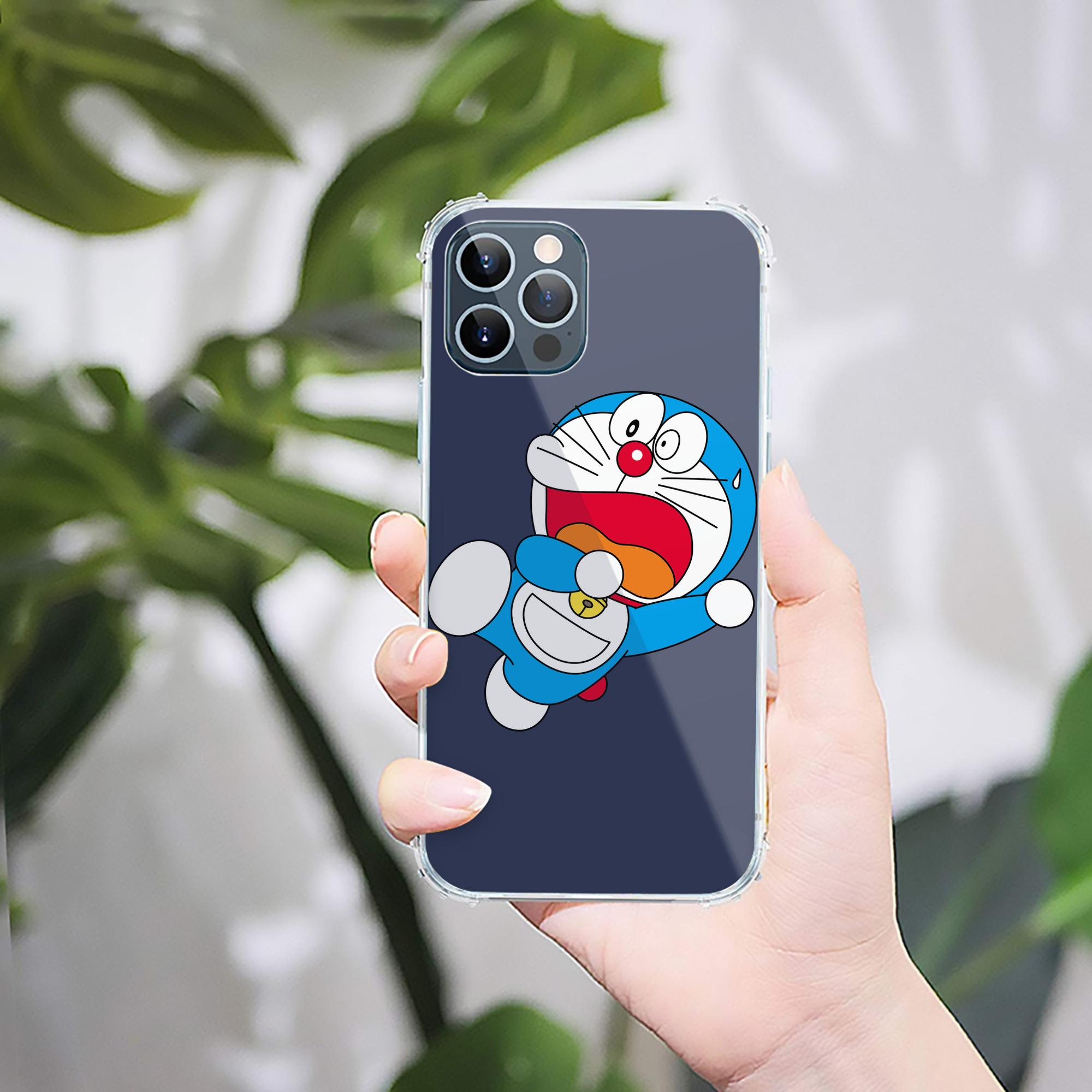 （画像用） ドラえもん Doraemon 【iPhone 12シリーズ対応】透明スマホケース（クリアソフトケース）